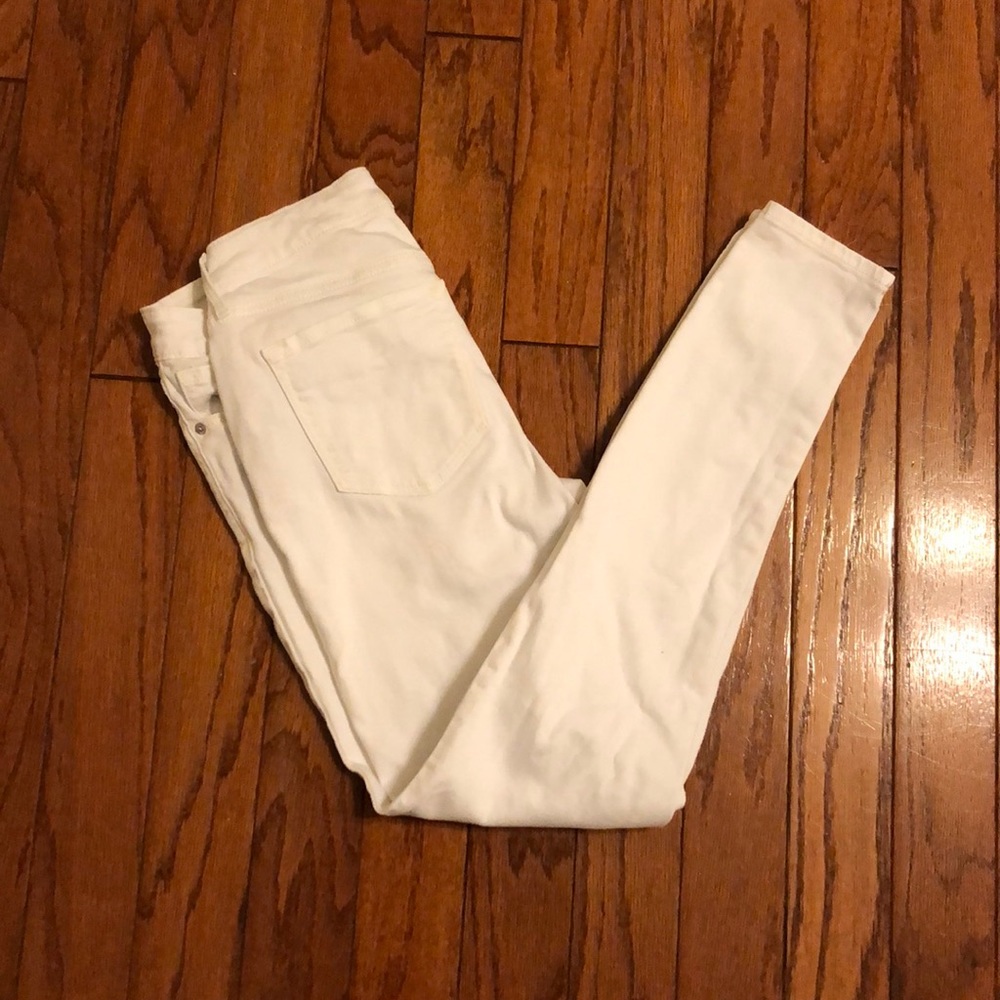 Stretchy mid rise skinny jeans